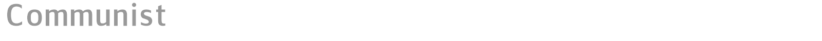 Communist font preview